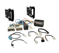Kit 2-DIN compatible avec Chrysler/Dodge/Jeep/VW SWC/Amp noir