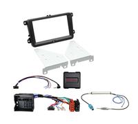 Kit 2-DIN pour véhicules Seat/Skoda/VW SWC/antenne noir
