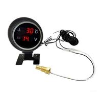 Kit 2 en 1 de jauge de température de l'eau et voltmètre, affichage LED numérique pour DC 9 V-36 V, plage de -10 à 120 °C, pour capteur NPT 1/8", boîtier en ABS pour voiture, camion, SUV, véhicule