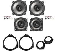 Kit 2 enceintes avant de 13 cm et 2 arrière de 10 cm Axton pour Fiat Fiorino (225) à partir de 2008, Qubo (225) à partir de 2008 avec 4 supports avant + arrière + 4 connecteurs AE130 + AE100