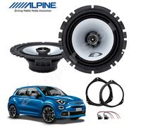 Set 2 Haut Parleur Haut-Parleurs ALPINE Avant pour Alfa Mito 17cm Coaxiales