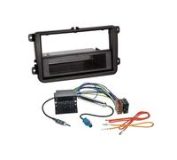 Kit 2-ISO avec espace de rangement pour vehicules Seat Skoda VW passif antenne