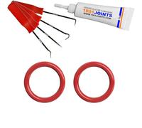 KIT 2 JOINTS 16MM ENTRETIEN CENTRALE VAPEUR BOUCHON RÉSERVOIR | FER A REPASSER REMPLACEMENT COMPATIBLE AVEC TEFAL LAURASTAR STEAMAX OPTIMI MAGIC ETC…