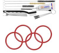 KIT 2 JOINTS ENTRETIEN DIFFUSEUR MACHINE À CAFÉ REMPLACEMENT COMPATIBLE AVEC DELONGHI EAM ESAM ECAM ETAM MAGNIFIQUE INTENSE ETC… (BROSSE XXL)