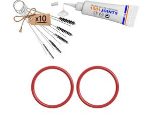 KIT 2 JOINTS ENTRETIEN DIFFUSEUR MACHINE À CAFÉ REMPLACEMENT COMPATIBLE AVEC DELONGHI EAM ESAM ECAM ETAM MAGNIFIQUE INTENSE ETC… (BROSSE)