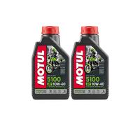 Kit 2 Litres Huile Moteur Motul 5100 10W40 4 Temps Synthétique