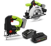 Kit 2 machines sans fil 20V (scie sauteuse et scie circulaire) + 1 batterie 2Ah - Constructor