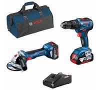KIT 2 Outils BOSCH GSR/GWS/GKS/GSA/GST + 3 x batterie 18V 4.0Ah Li-Ion - 0615990M4A