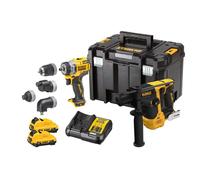 Kit 2 Outils XR 12V 3Ah Li-Ion Brushless DEWALT Perceuse-visseuse + Visseuse à chocs - DCK2101L2T-QW