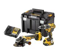 Kit 2 outils XR 18 V 5 Ah Li-Ion Brushless - DCD796 / DCG405 - DCK2080P2T-QW - DEWALT