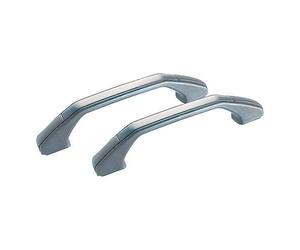 Kit 2 poignées de tirage Gris Clair +Cache-vis avec entraxe 170 mm