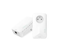 Strong Kit CPL Powerline 1000 – Wi‑Fi AC1200, Port Gigabit, Prise filtrée – Blanc