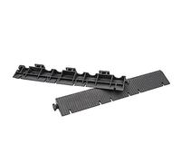 Kit 2 rampes + Coin PVC renforcé - Gris foncé - Accessoire pour dalles renforcées, changement de niveau facile pour véhicules