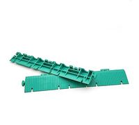 Kit 2 Rampes + Pièce d’Angle Verte 33x5x2cm Dalle Renforcé Anti-Humidité | Facilite le passage et les changements de niveau. Réduit les trébuchements de personnes, machines et véhicules en sous-sols.