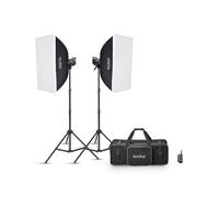 GODOX MS300V-F Kit de 2 Flash de Studio (avec Supports, Softbox et Sa