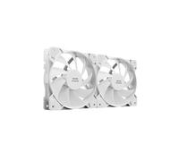 Mars Gaming MF-PWMX2 Blanc, Kit 2 Ventilateurs 120mm, Ultra-silencieux FDB 12dB, Système Anti-vibration, Système PWM