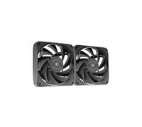 Kit 2 Ventilateurs FDB 120mm MF-NCLX2, Ailettes Hybrides PWM, Noir