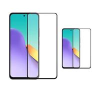 Kit 2 Verre Trempé À Coque Complète Premium Phonecare Pour Xiaomi Poco M7 Plus - Transparent/Noir