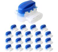 Kit 20 connecteurs serre-câble pour câble périphérique - compatible Husqvarna Automower, Gardena, Worx