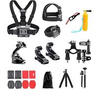 Kit 20-en-1 d'Accessoires pour Caméra d'Action,Compatible avec GoPro Hero 9 8,Max 7 6 5 4,DJI Osmo Action,Insta 360,AKASO,APEMAN,SJCAM,Campark