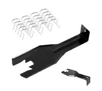 Kit 20 Pièces Outil Dépose Manivelle Vitre 76980 Avec Pinces Métal - Ensemble Démontage Panneau Porte Pour Véhicules Divers | Coffret Garniture Intérieure Auto Avec 20 Clips Fixation Pour SUV, RV, Ber