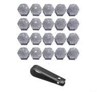 Kit 20pcs Couvre Écrous pour roue 17mm pour Auto Kit 20pcs Couvre | Plastique pour robuste, strass pour blancs, taille 17mm, anti-rayures, look élégant pour jantes