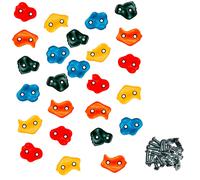 Kangui Pierres d'escalade Lot de 25 pour structures de jeux Fixations incluses Multicolores