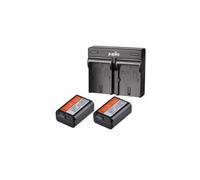 KIT 2X BATERIAS NP-FW50 1030mAh + CARREGADOR Dual USB