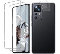 Kit 2x Verre Trempé Écran + 2x Protège-Objectif Caméra pour Xiaomi 12T / 12T Pro - Dureté 9H, 99,99% HD, Anti-rayures, Lingettes & Stickers