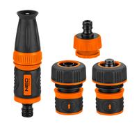 Kit 3/4" avec pulvérisateur droit, robinets et raccordement au robinet - NEO TOOLS