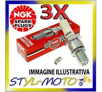 Kit 3 Bougies NGK SPARK PLUG CR8EK TRIUMPH Tiger 1050 2006