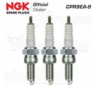 Kit 3 Bougies Originales Ngk Cpr9Ea-9 Stock N.2308 Yamaha Mt-09 Mt09 2015 2016