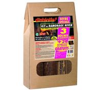 Kit 3 bûches de ramonage Hiver et 24 cubes allume feux-