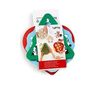 Lot de 3 pochoirs cookies de Noël