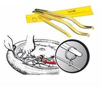 Kit 3 démonte-Pneu Pro 2 courbés x 350mm et 1 Droit x240mm