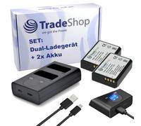 Kit 3 en 1 : 2 batteries + USB double batterie Dual LCD Chargeur rapide pour 2 batteries remplace Canon LC-E10 pour Canon LP-E10 EOS 1100D 1200D 1300D 2000D 4000D