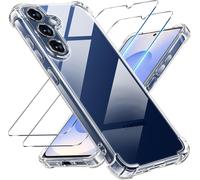 Kit 3-En-1 Protection Totale Pour Samsung Galaxy S25 5g - Coque Tpu Ultra-Mince Transparente Anti-Chocs Et Anti-Jaunissement + 2 Verres Trempés 9h