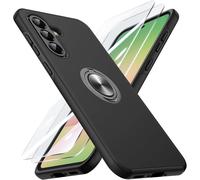 Kit 3-En-1 Samsung Galaxy A56/A36 ¿ Housse Antichoc Renforcée + 2 Verres Trempés, Bords Rehaussés Pour Écran Et Caméra, Support Rotatif 360° Et Fixation Magnétique, Noir