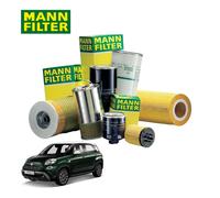 KIT 3 Filtres Air Huile Cabine (Aux Charbon Actif ) Mann pour Fiat 500L 1.4 70KW