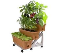 Kit 3 jardinières - ORTO DI BAMA - 80 cm - Terracotta