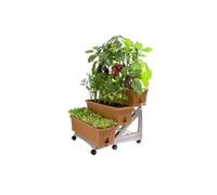 Kit 3 jardinières - ORTO DI BAMA - 80 cm - Terracotta