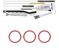 KIT 3 JOINTS ENTRETIEN 996530059406 NM01.044 MACHINE À CAFÉ REMPLACEMENT COMPATIBLE AVEC SAECO 996530013534 MAGIC/ROYAL SÉRIES STRATOS ODEA TALEA VIENNA ETC… (BROSSE XXL)