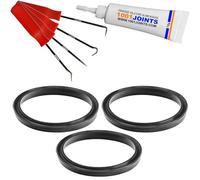 KIT 3 JOINTS ENTRETIEN UNITÉ D'INFUSION GROUPE DE PRESSION PISTON MACHINE À CAFÉ REMPLACEMENT COMPATIBLE AVEC MELITTA MIELE CM CVA NIVONA KRUPS XP ETC…