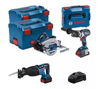 Kit 3 outils BOSCH 18V GSB/GKS/GSA + 1X4.0AH - 2X45.5AH - 0615990N38