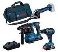 Bosch - Pack 3 Outils 18v 0615a50035 Bosch ( Gsr 18v-55 + Gws 18v-7 + Gbh 18v-22 )
