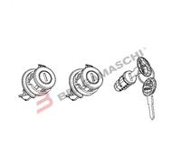 KIT 3 PIÈCES BLOC ET CLÉS POUR COFFRE MOTO LAT. SH CLÉS ROUGES SH SHAD 203134R1