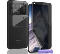 Kit 3 Pièces Pour Xiaomi Mi 11 Ultra ¿ Film Écran Tpu Confidentialité Anti¿Espion (1 Pièce) + 2 Verres Trempés Protection Objectif, Installation Facile
