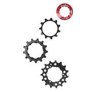 Kit 3 pignons pour cassette avec econtre écrou blocage Sunrace 10V. 11-13-15 Noir