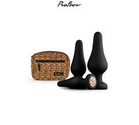 Panthra – Ensemble de plugs anaux Kesia – 3 pièces silicone noir