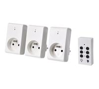 GAO Kit 3 prises télécommandées + télécommande 230 V Blanc